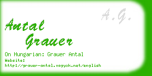 antal grauer business card